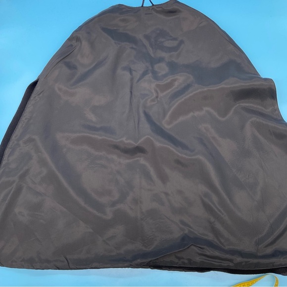 Vintage Women’s Wool Embroidered Poncho Black - Picture 7 of 10